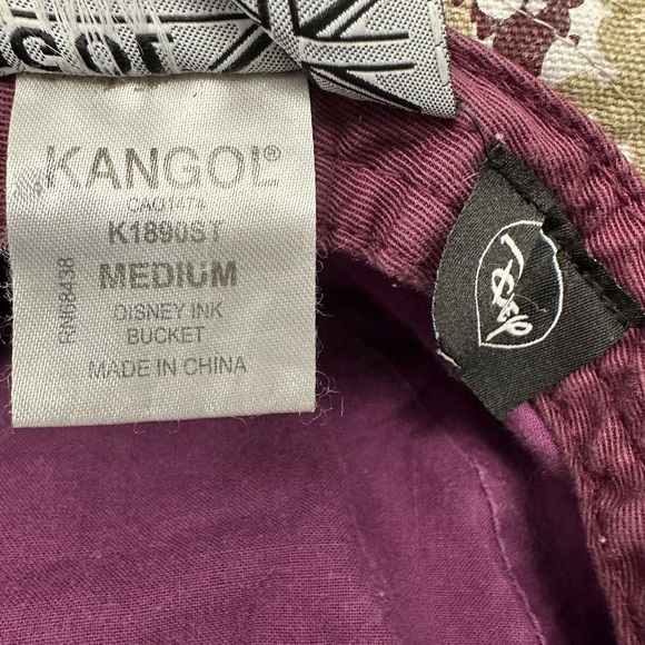 Kangol Born British Disney Ink Bucket Hat Tan Brown and White size medium - Picture 4 of 4